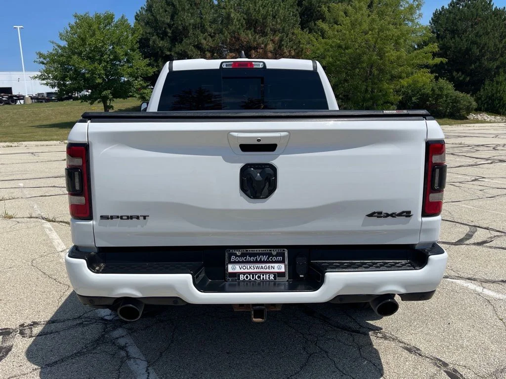 Used 2021 Bright White Clearcoat Ram Sport image 4