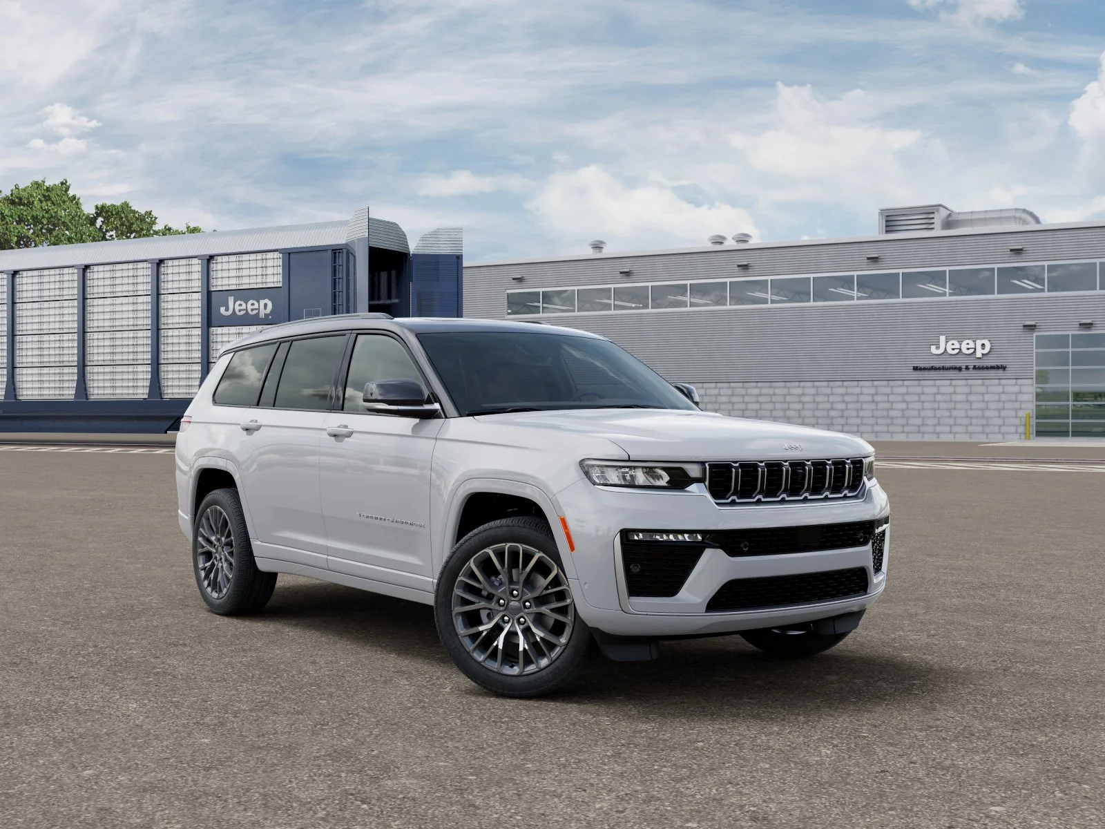 New 2026 Bright White Clear-Coat Exterior Paint Jeep Summit image 3