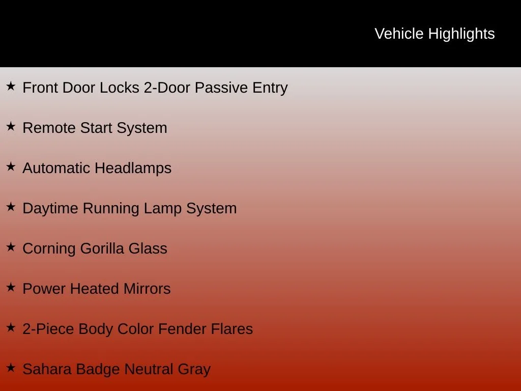 New 2026 Mojito Exterior Paint Jeep Sahara image 6
