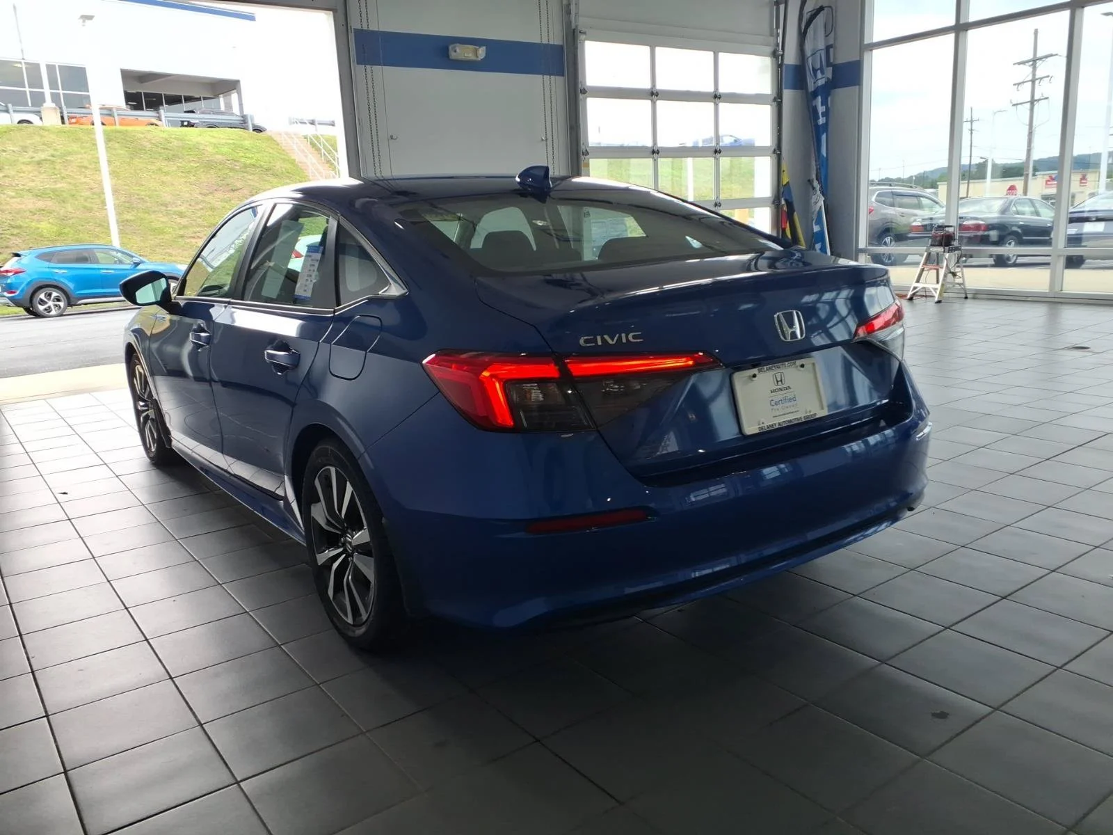 Certified Used 2024 Aegean Blue Metallic Honda EX image 7