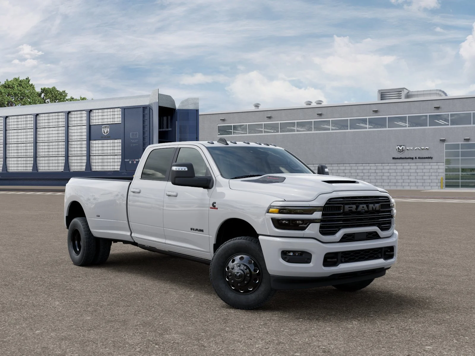 New 2026 Bright White Clear-Coat Exterior Paint RAM Laramie image 6