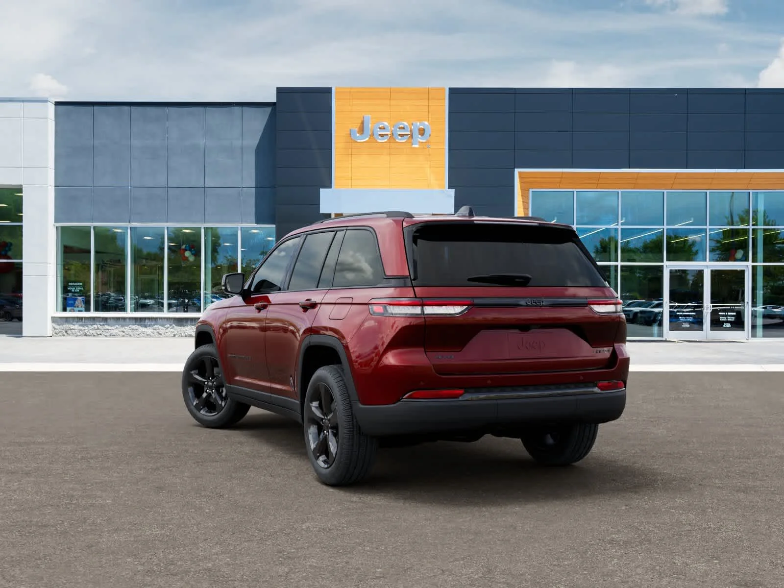 New 2025 Velvet Red Pearl-Coat Exterior Paint Jeep Limited image 3