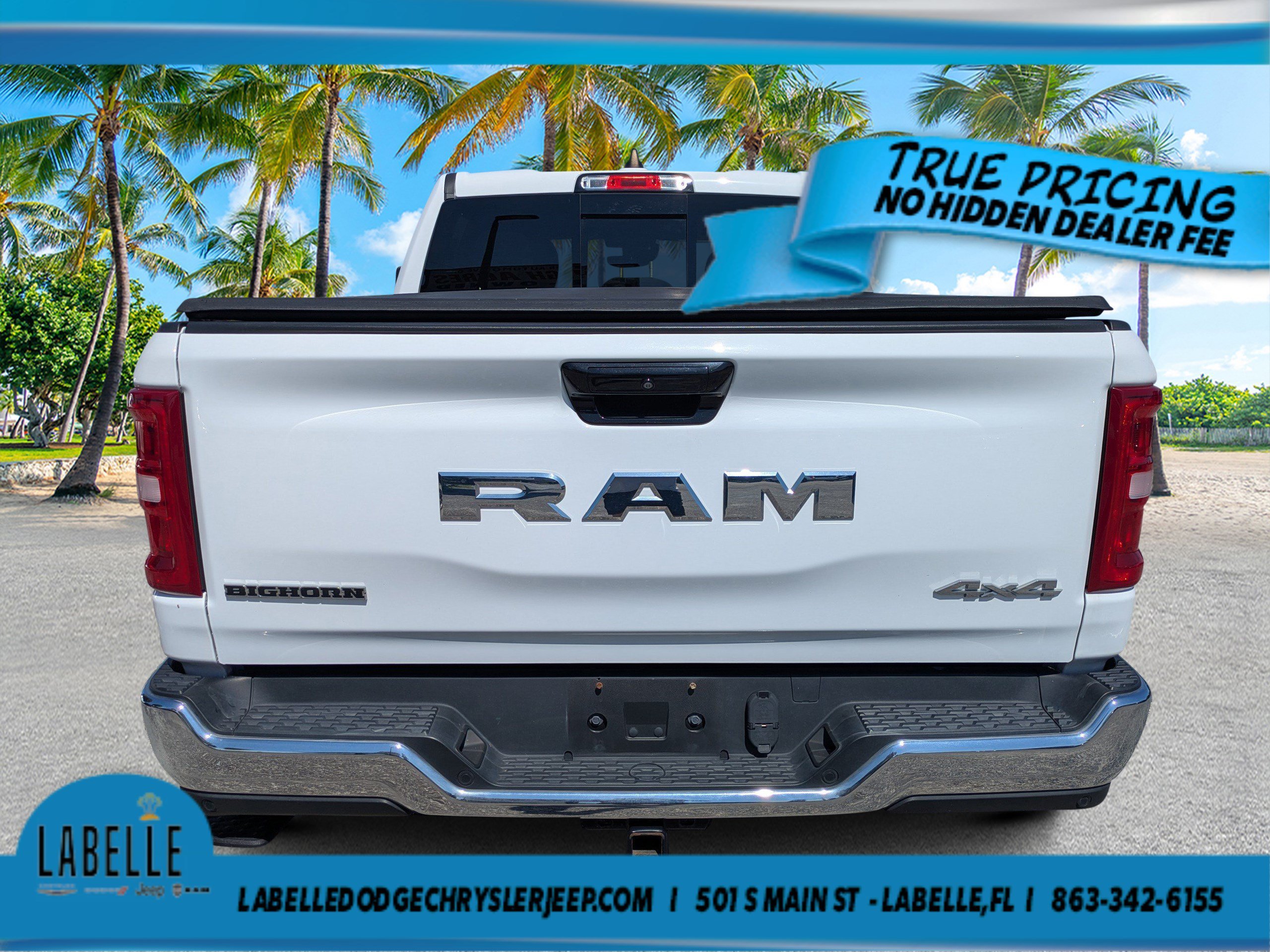 Used 2025 Bright White Clearcoat Ram Big Horn image 4
