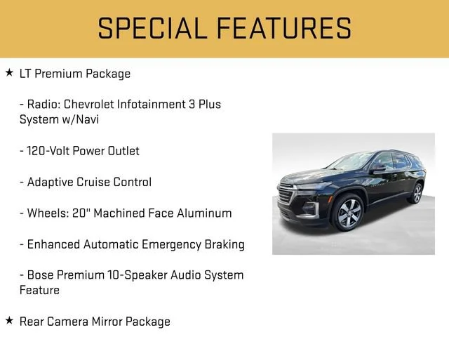 Used 2023 Mosaic Black Metallic Chevrolet LT Leather image 12