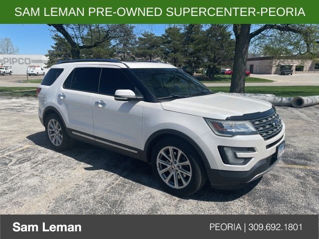 Used 2016 Ford Explorer Limited with VIN 1FM5K7F87GGB98580 for sale in Peoria, IL