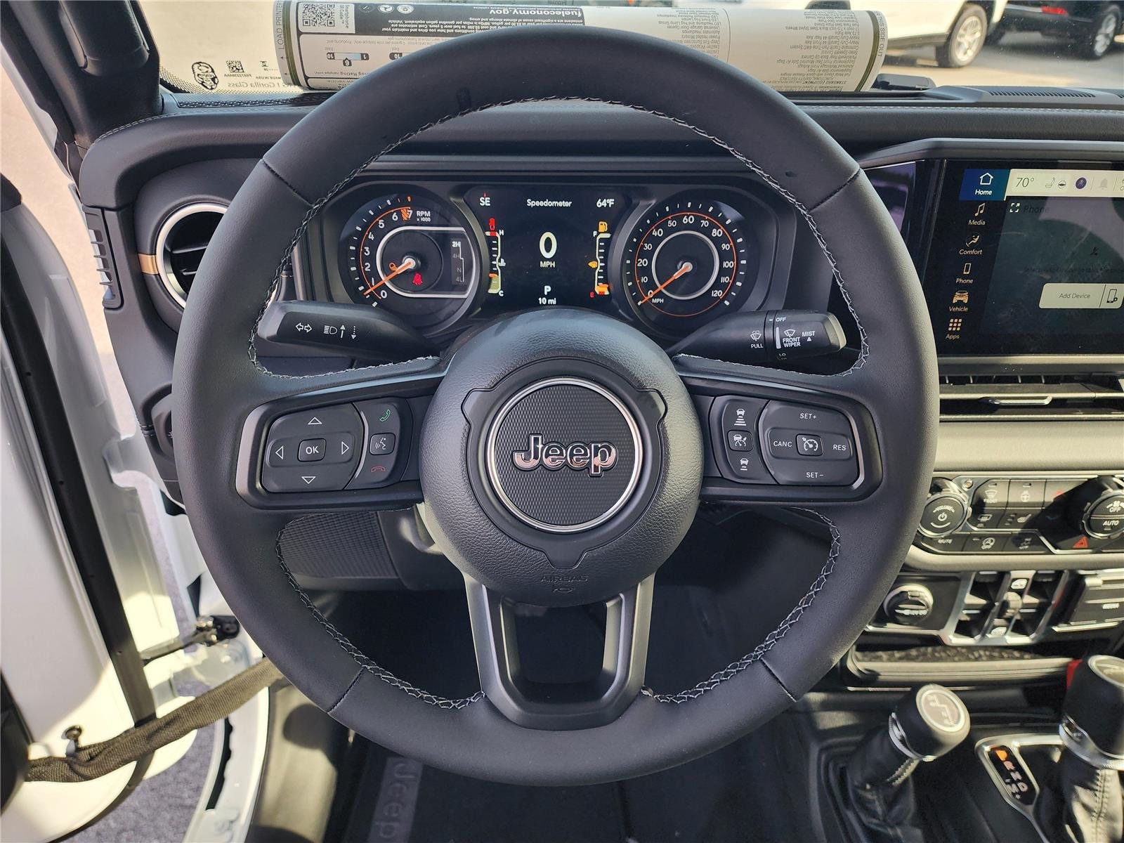 New 2026 Bright White Clear-Coat Exterior Paint Jeep Sahara image 11
