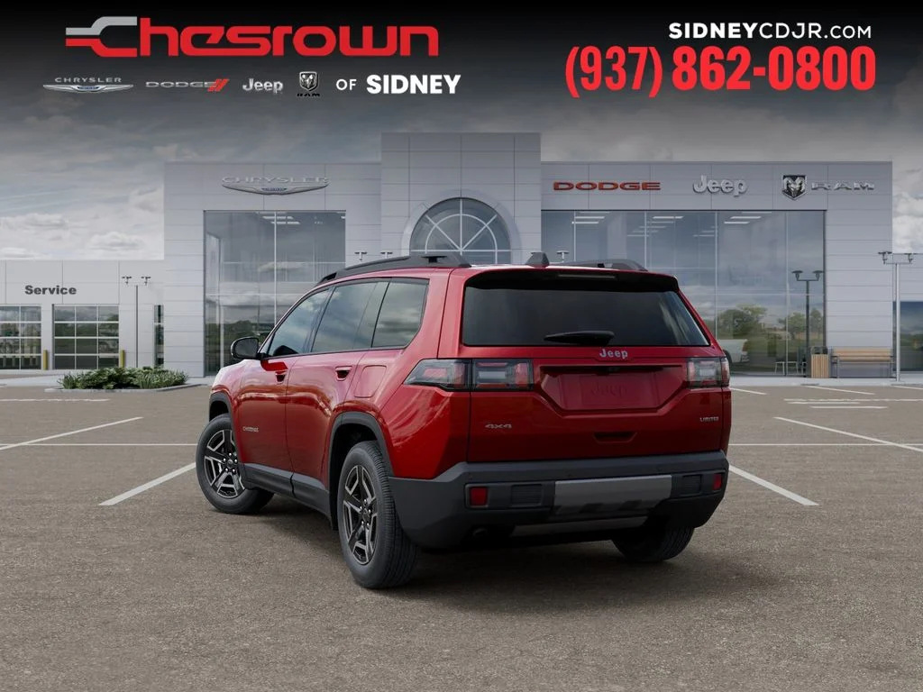 New 2026 Red Hot Pearl-Coat Exterior Paint Jeep Limited image 3