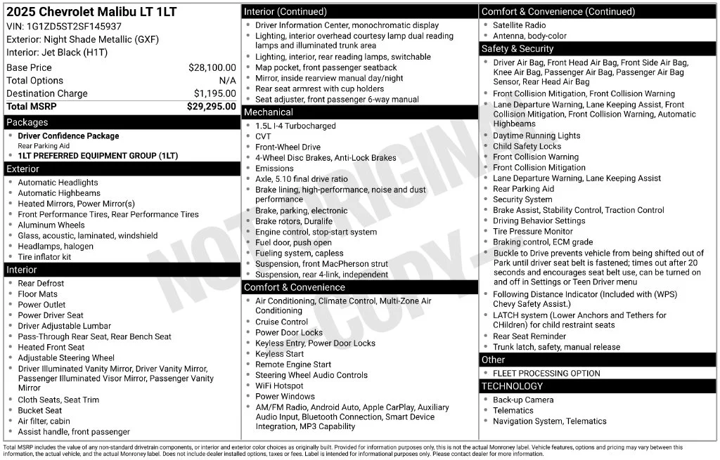 Used 2025 Black Chevrolet LT image 6