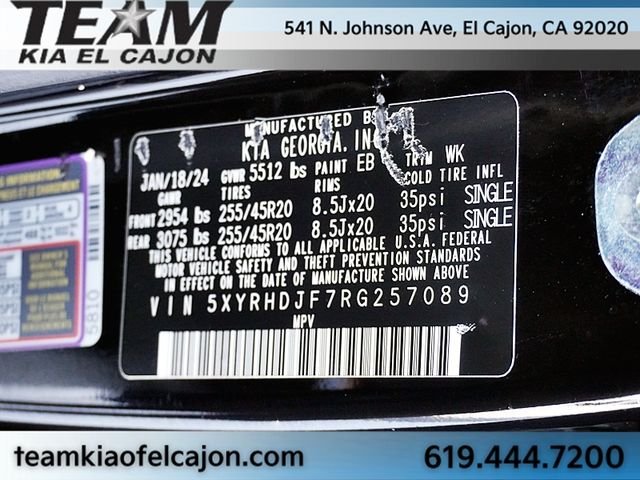 Used 2024 Black Kia X-Line EX image 38