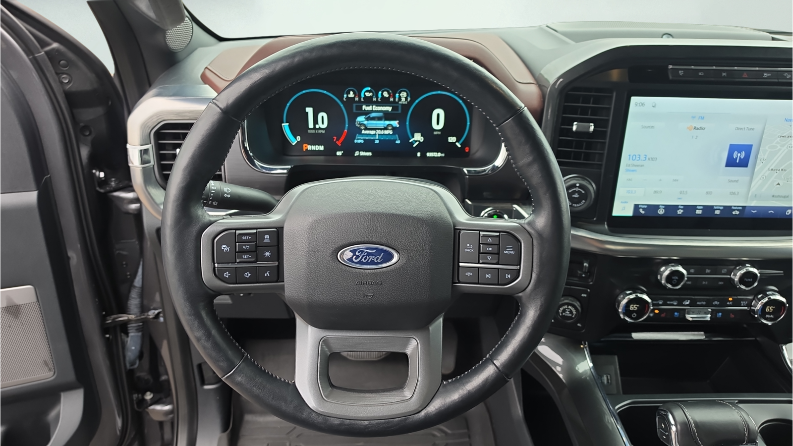 Used 2021 Carbonized Gray Metallic Ford Lariat image 15