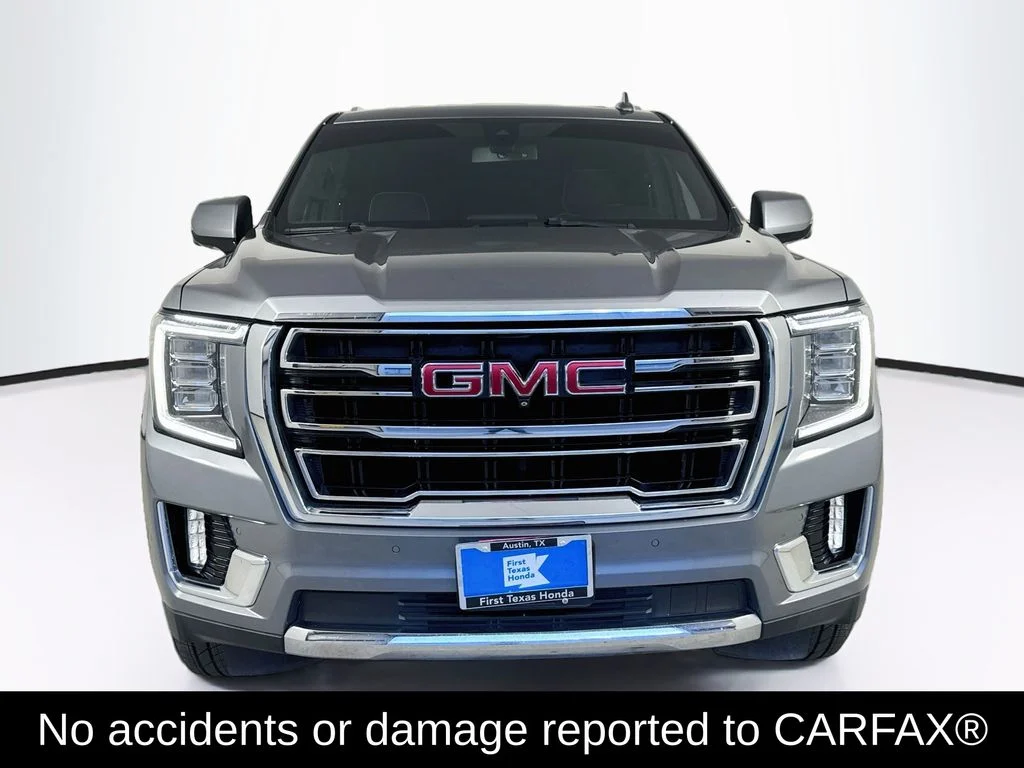 Used 2021 Satin Steel Metallic GMC SLT image 2