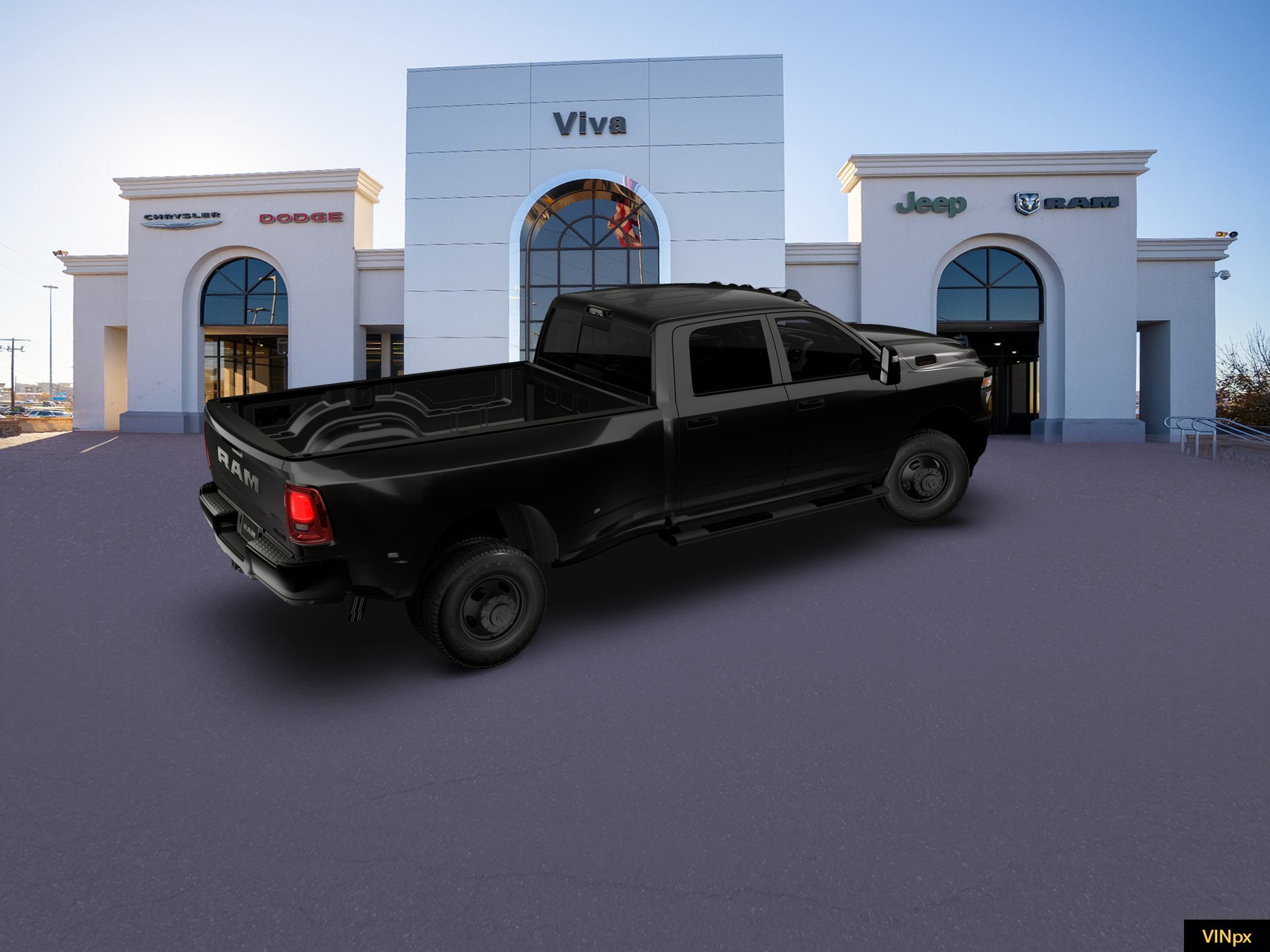 New 2026 Diamond Black Crystal Pearl-Coat Exterior Paint RAM Tradesman image 8