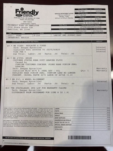 Used 2023 Gray Metallic Ford Lariat image 44