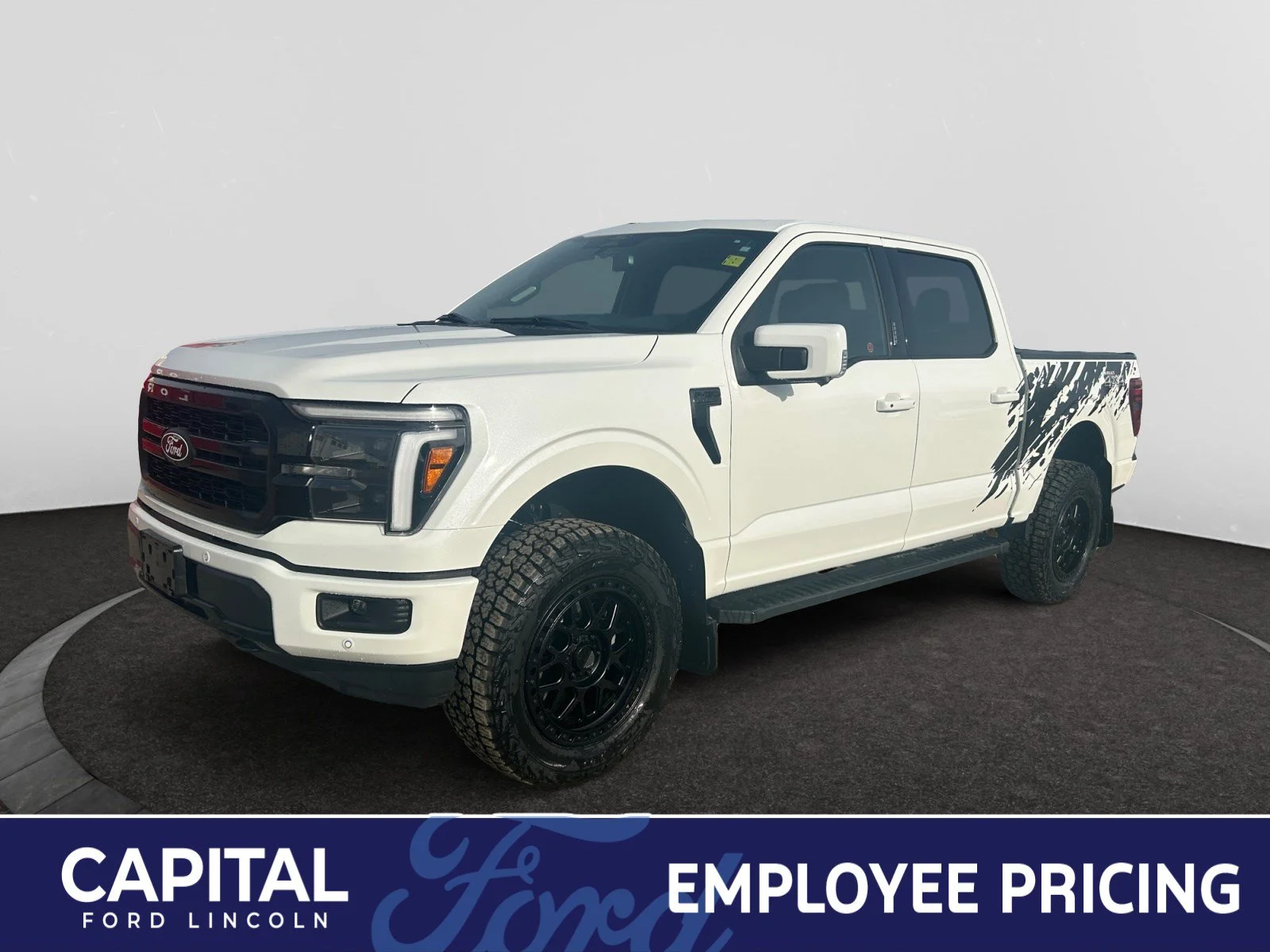 New 2026 Star White Metallic Tri-Coat Ford Lariat* w/ Level Kit, Spoiler, Tonneau  etc image 1