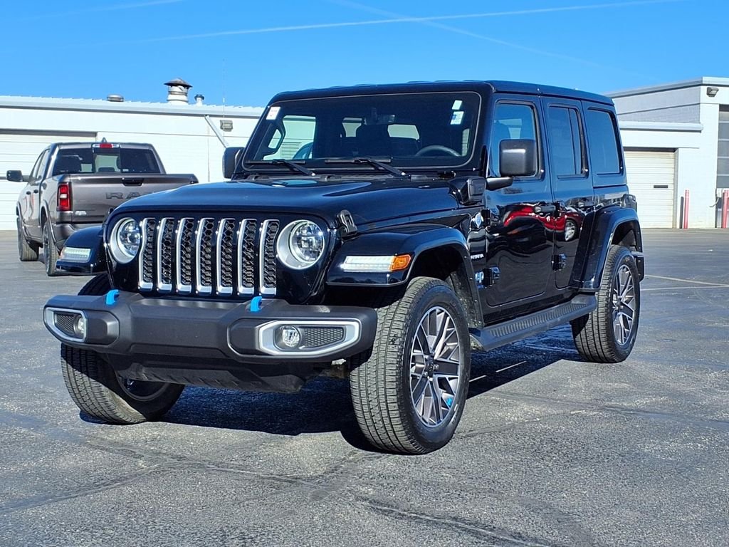 Certified 2023 Jeep Wrangler 4xe Sahara 4XE with VIN 1C4JJXP6XPW608913 for sale in Kansas City