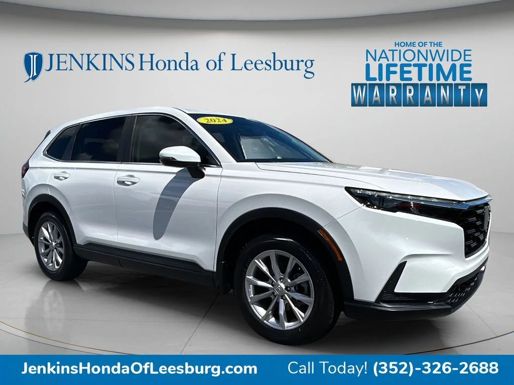 Certified Used 2024 Platinum White Pearl Honda EX-L image 1