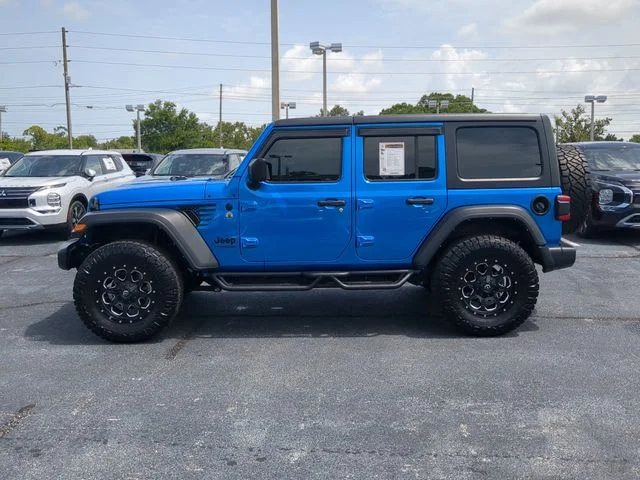 Certified Used 2021 Blue Jeep Unlimited Sport Altitude image 9