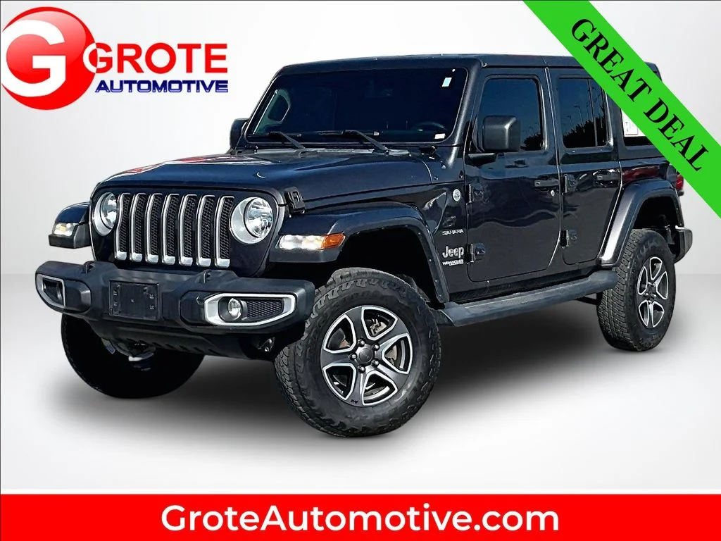 Used 2019 Gray Jeep Unlimited Sahara image 1