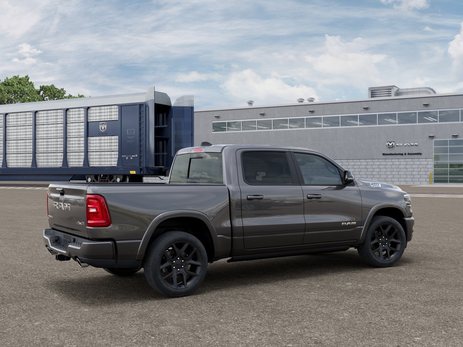 New 2026 Granite Crystal Metallic Clear-Coat Exterior Paint RAM LARAMIE image 4