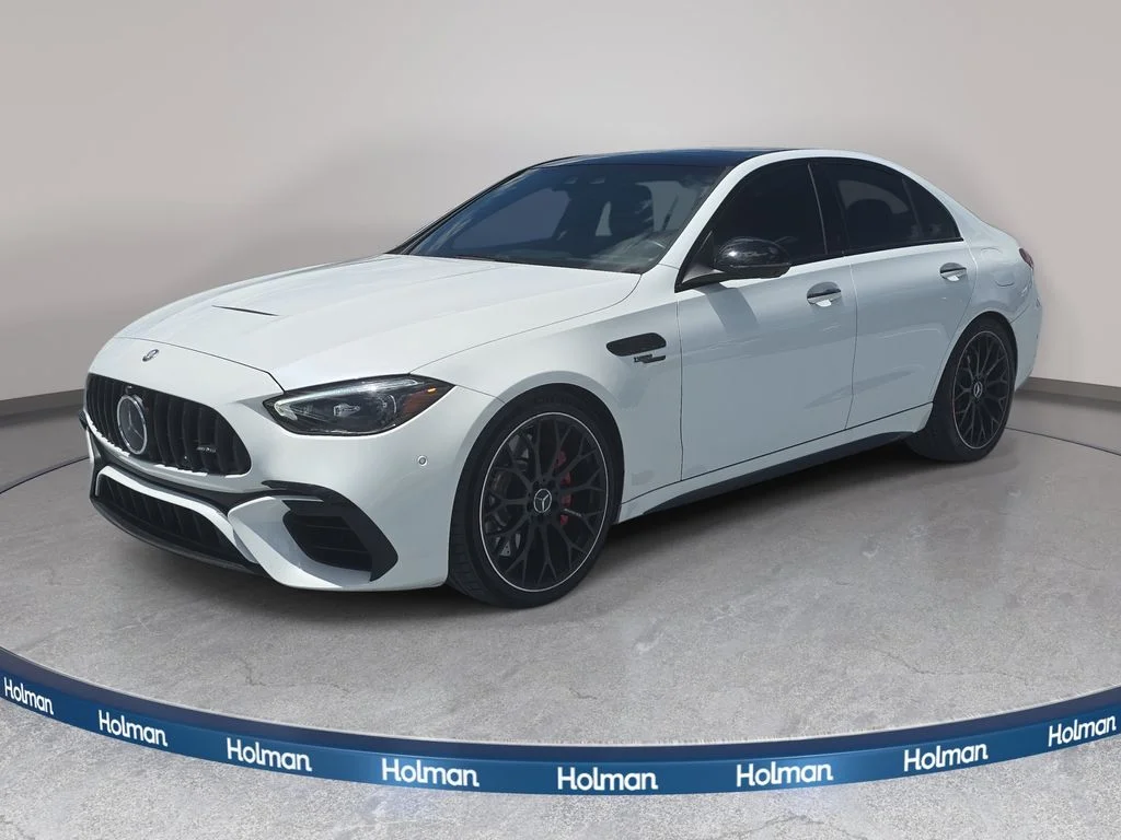 Used 2024 Moonlight White Mercedes-Benz C 63 S AMG® image 1
