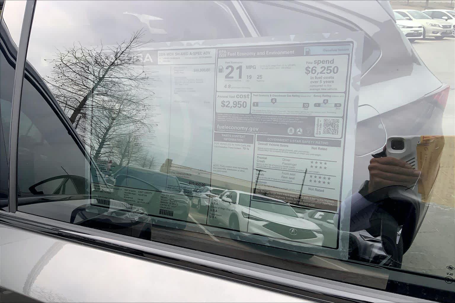 New 2026 Liquid Carbon Metallic Acura w/A-Spec Advance Package image 22