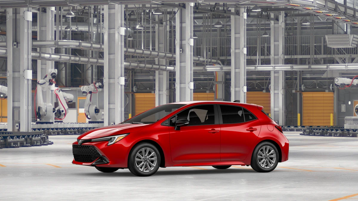 New 2027 Finish Line Red Toyota SE image 3