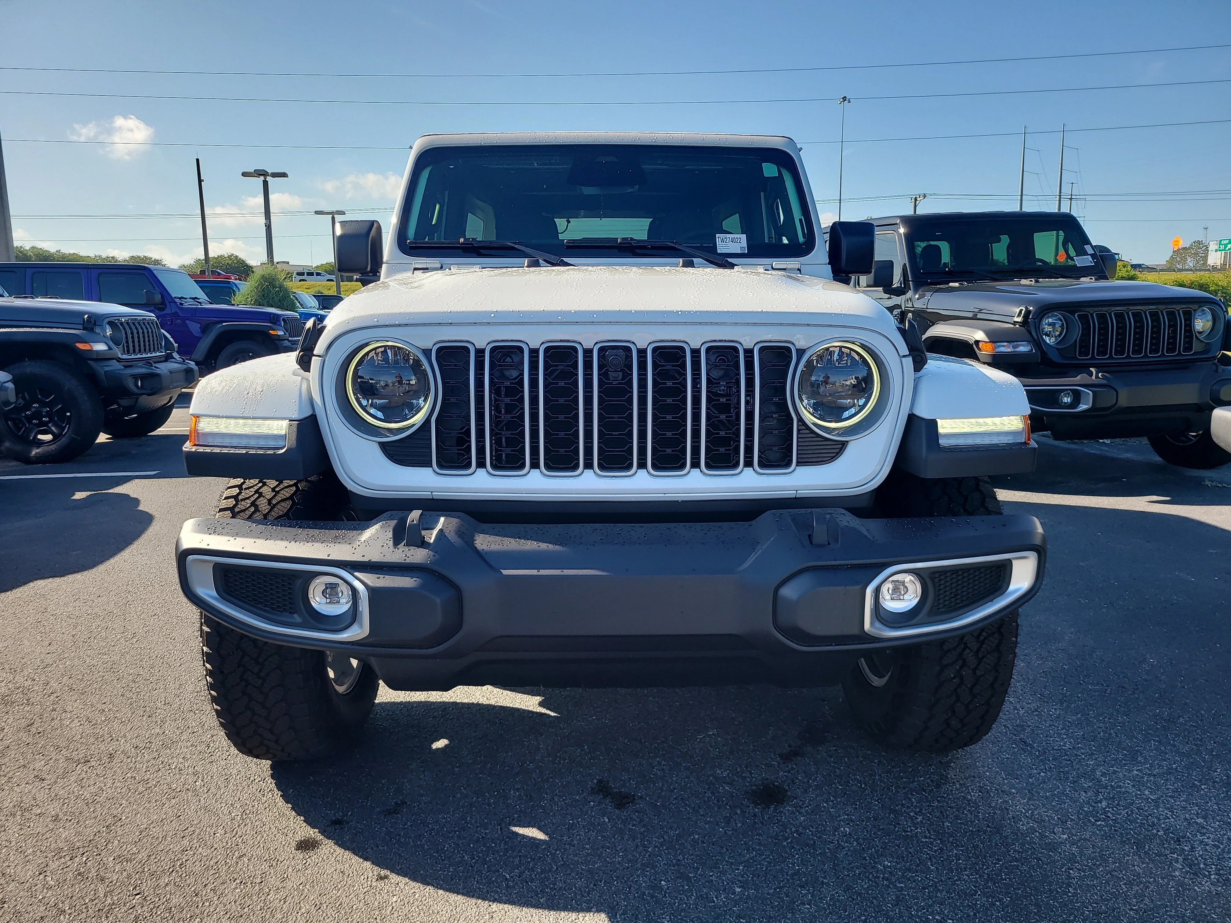 New 2026 Bright White Clearcoat Jeep Sahara image 3