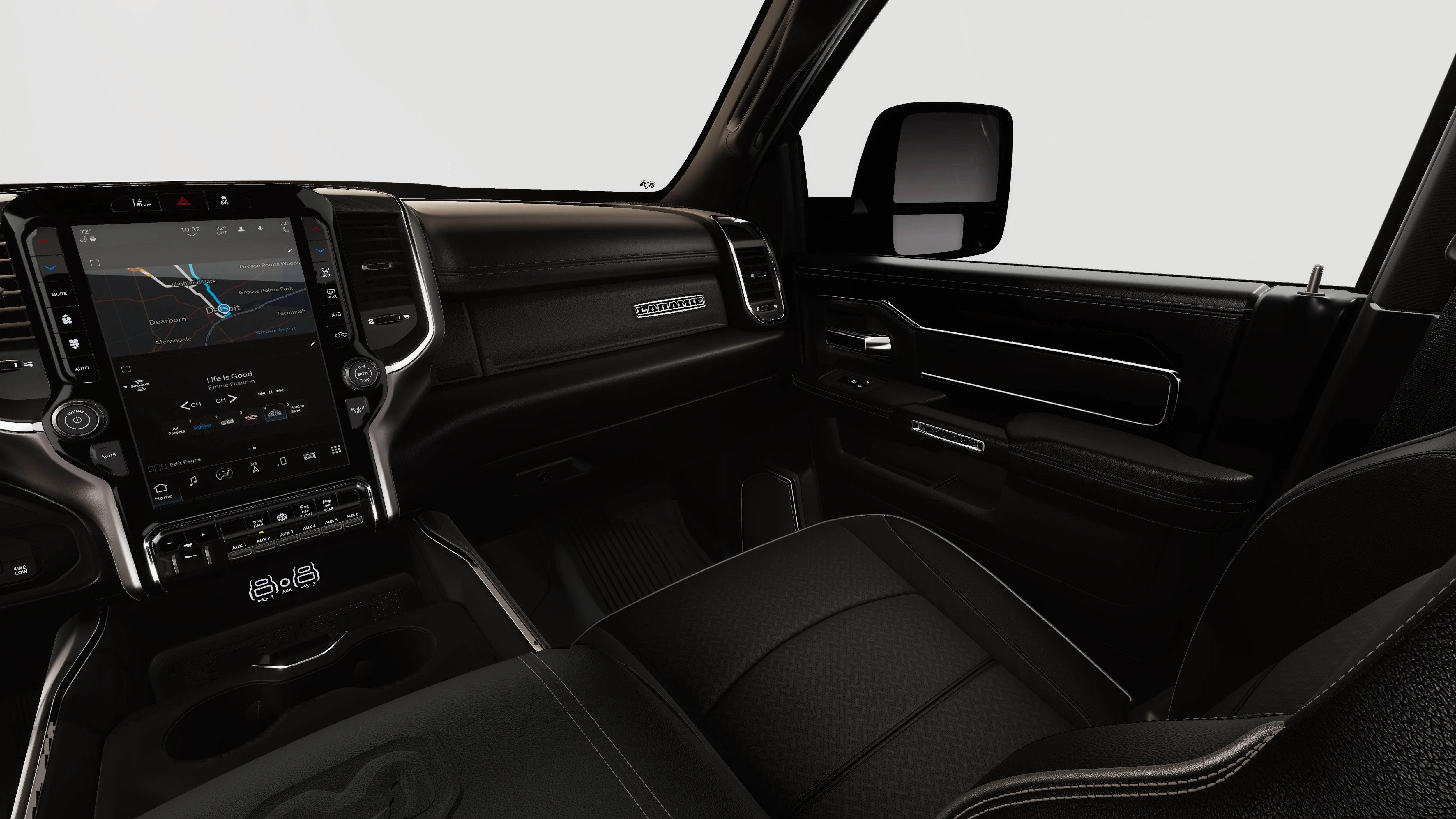 New 2026 Diamond Black Crystal Pearl-Coat Exterior Paint RAM Laramie image 19