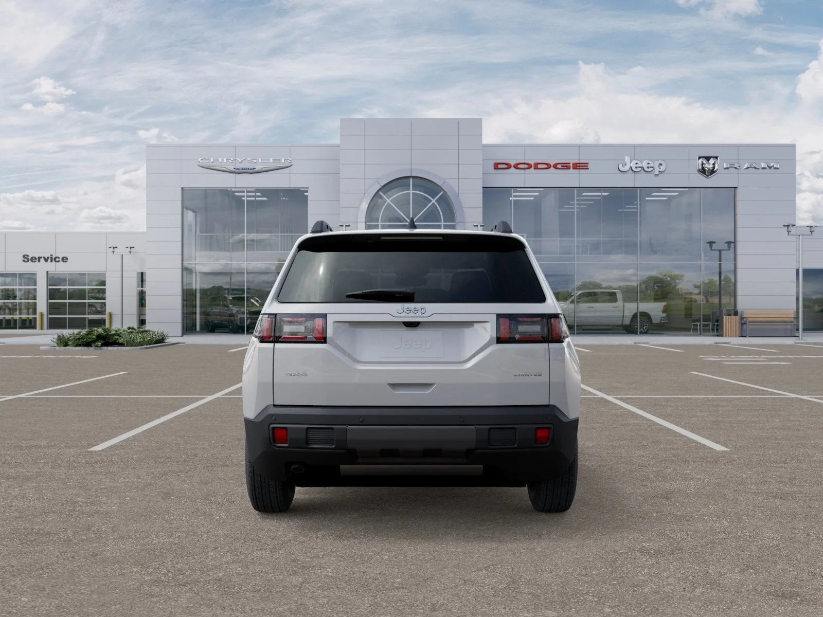 New 2026 Bright White Clear-Coat Exterior Paint Jeep Limited image 8