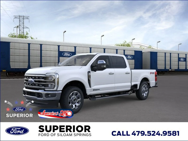 New 2026 Star White Metallic Tri-Coat Ford LARIAT image 1