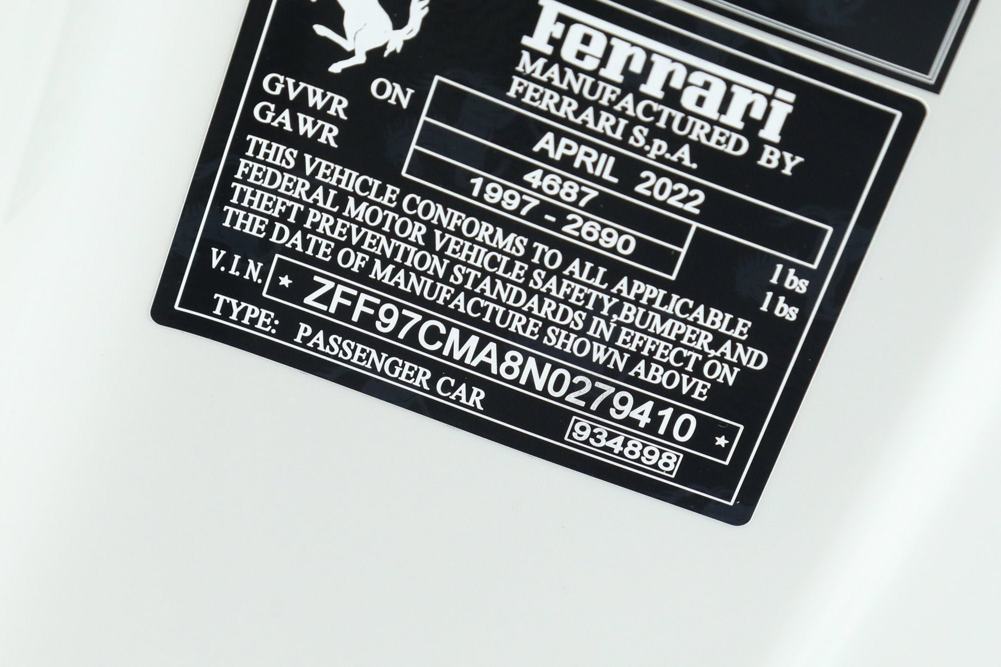 Certified Used 2022 Bianco Fuji Ferrari  image 47