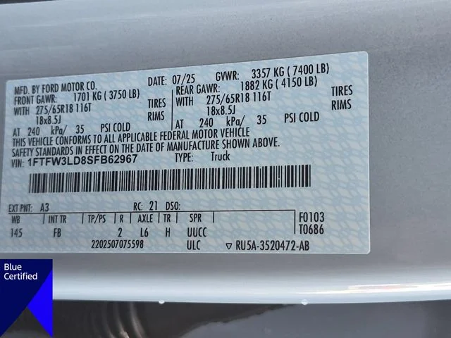 Used 2025 White Ford XLT image 38