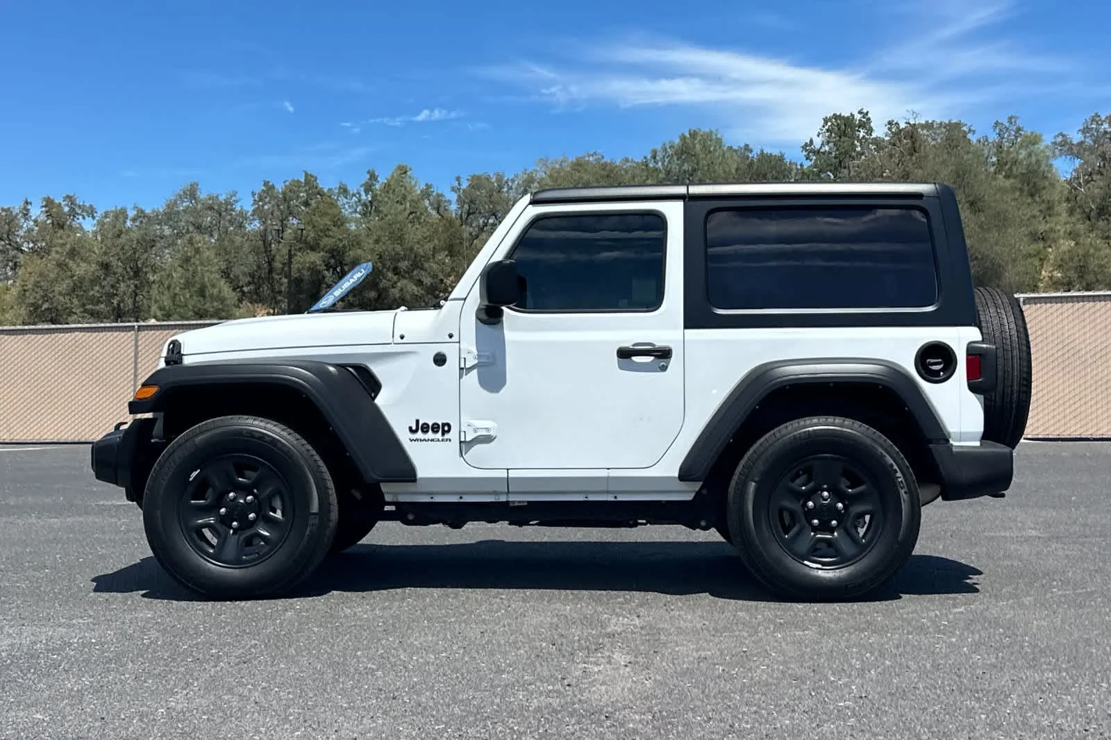 Used 2022 Bright White Clearcoat Jeep Sport image 6