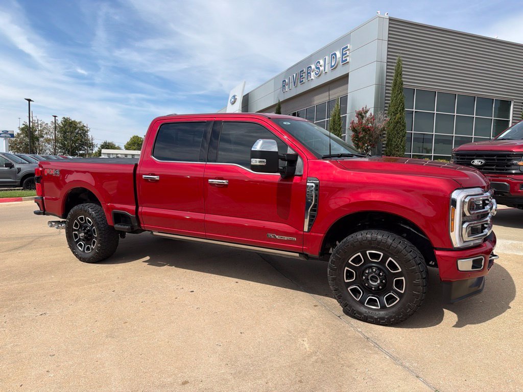 Used 2024 Red Metallic Ford Platinum image 1