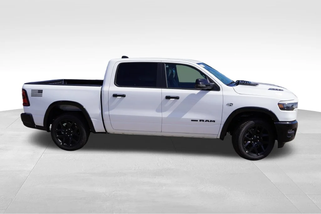 New 2026 Bright White Clear-Coat Exterior Paint RAM Laramie image 2