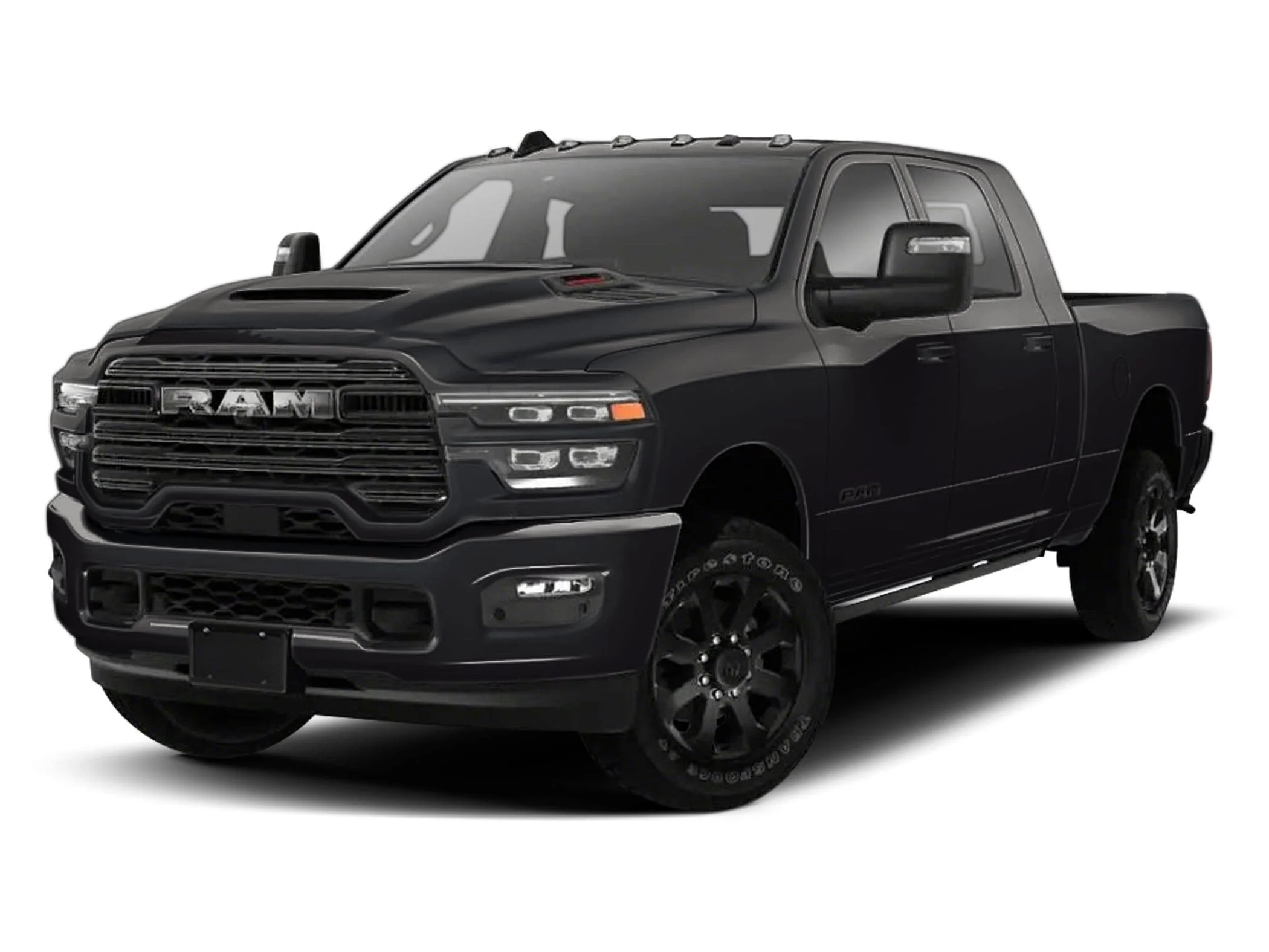 New 2026 Diamond Black Crystal Pearl-Coat  Paint Ram LARAMIE MEGA CAB 4X4 6