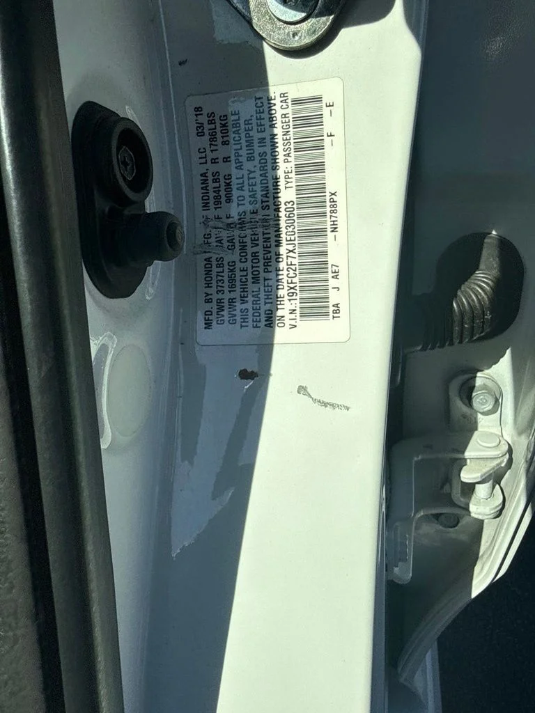 Certified Used 2018 Taffeta White Honda EX image 22