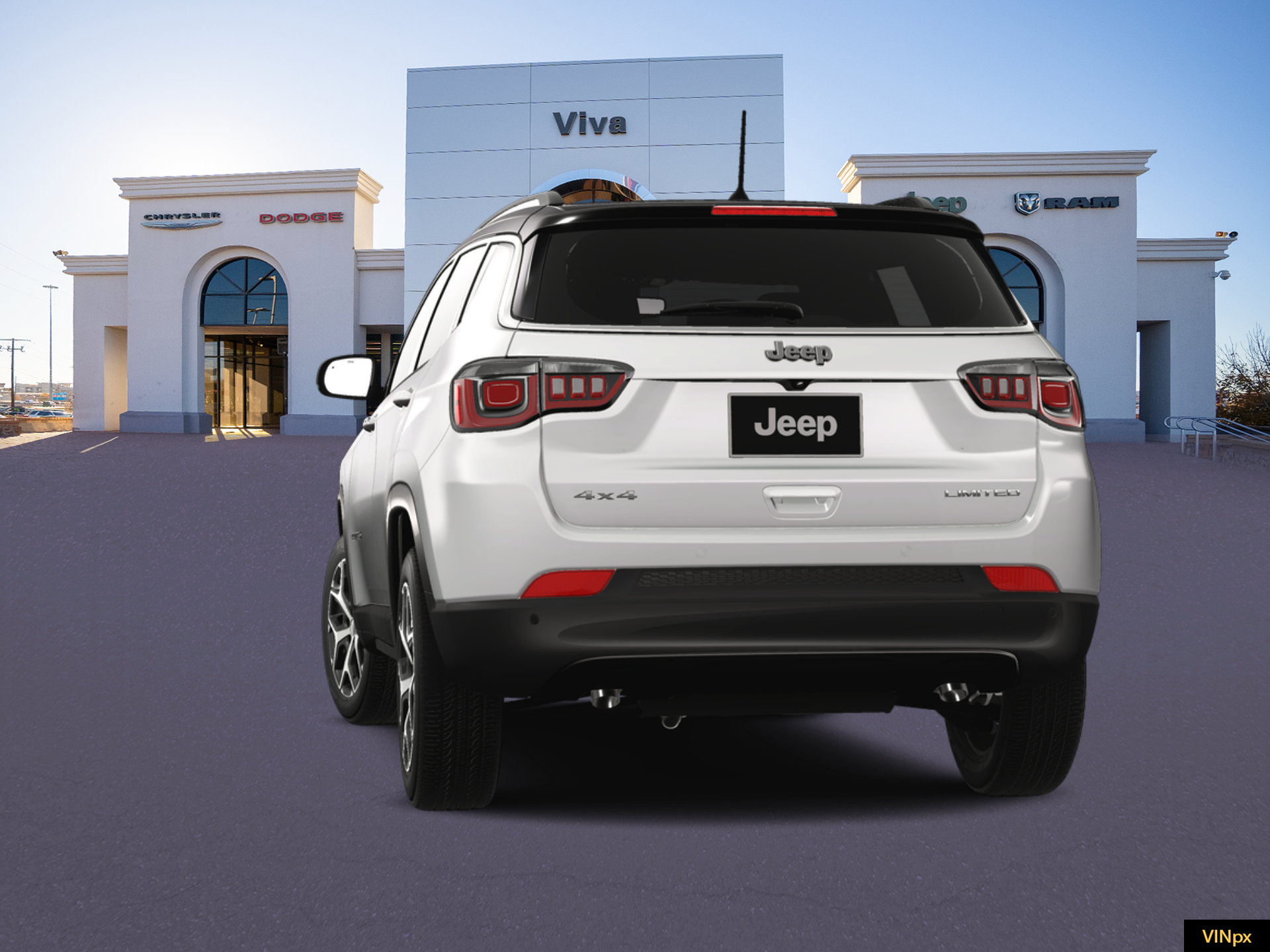 New 2026 Bright White Clear-Coat Exterior Paint Jeep Limited image 13