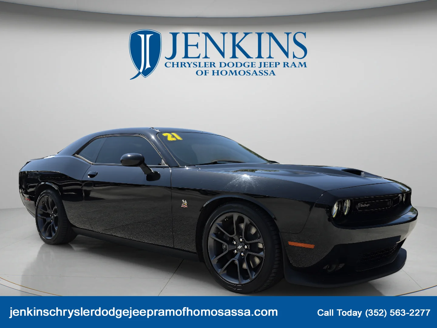 Used 2021 Pitch Black Clearcoat Dodge R/T Scat Pack image 1