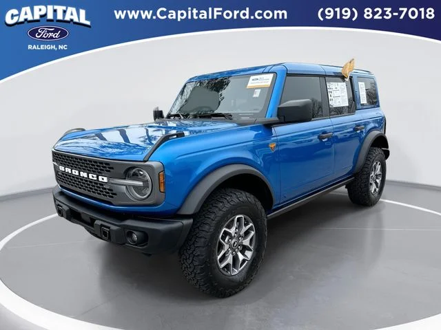 Used 2025 Blue Ford Badlands image 1