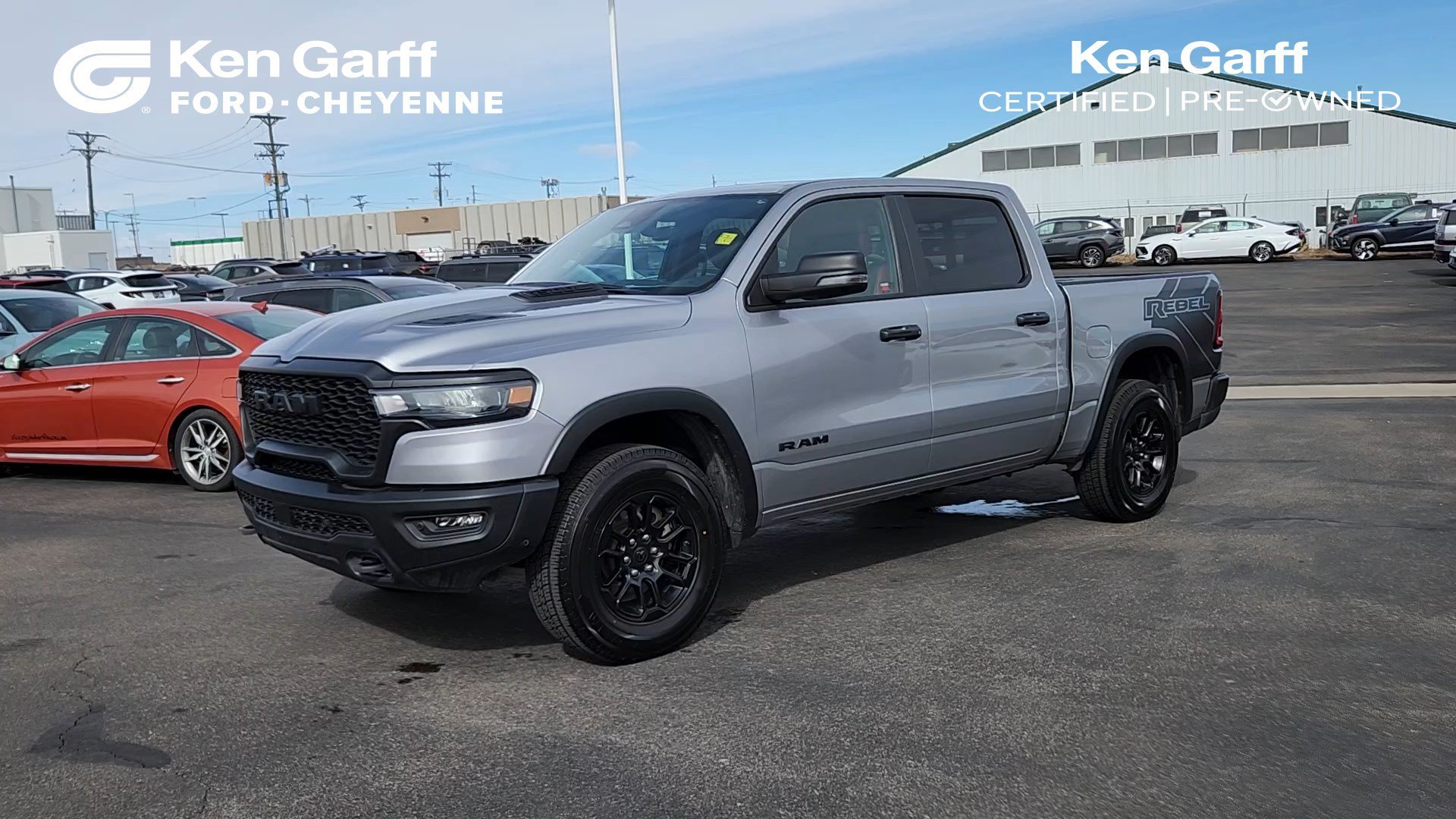 Used 2025 Billet Silver Metallic Clearcoat Ram Rebel image 1