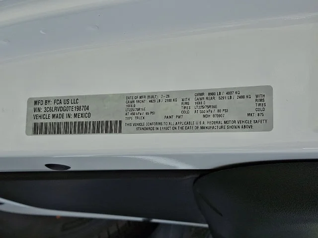 New 2026 White Ram High Roof image 19