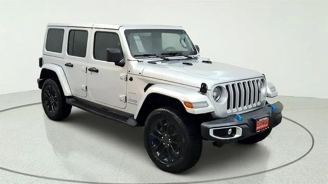 Used 2023 Silver Jeep Sahara 4xe image 26