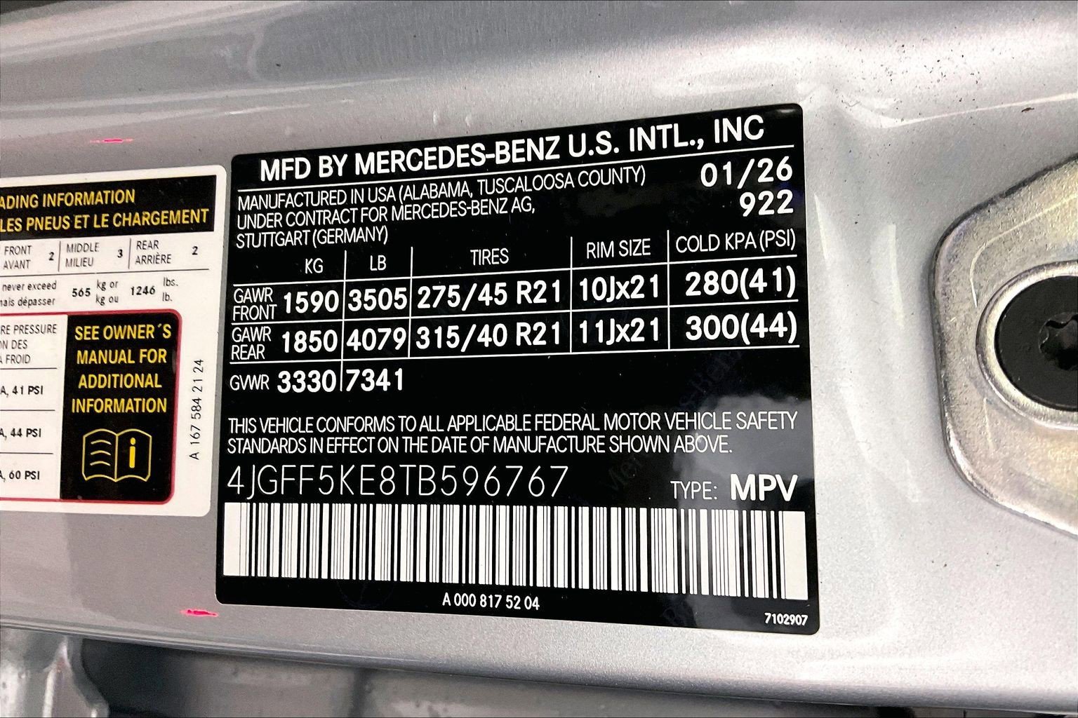 New 2026 Cirrus Silver Metallic Mercedes-Benz GLS 450 image 27