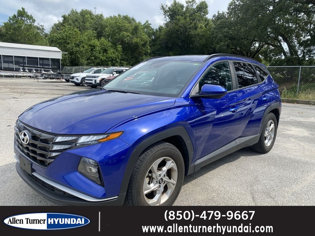 Certified Used 2024 Intense Blue Hyundai SEL image 1
