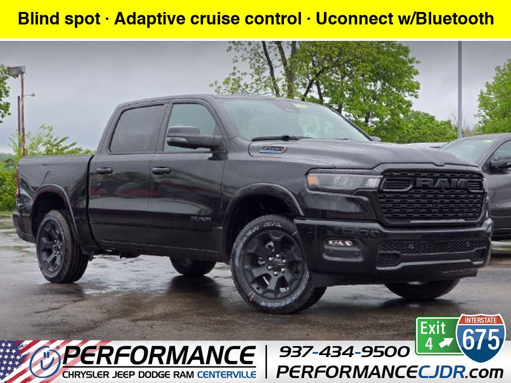 New 2026 Diamond Black Crystal Pearl-Coat Exterior Paint RAM Big Horn/Lone Star image 1