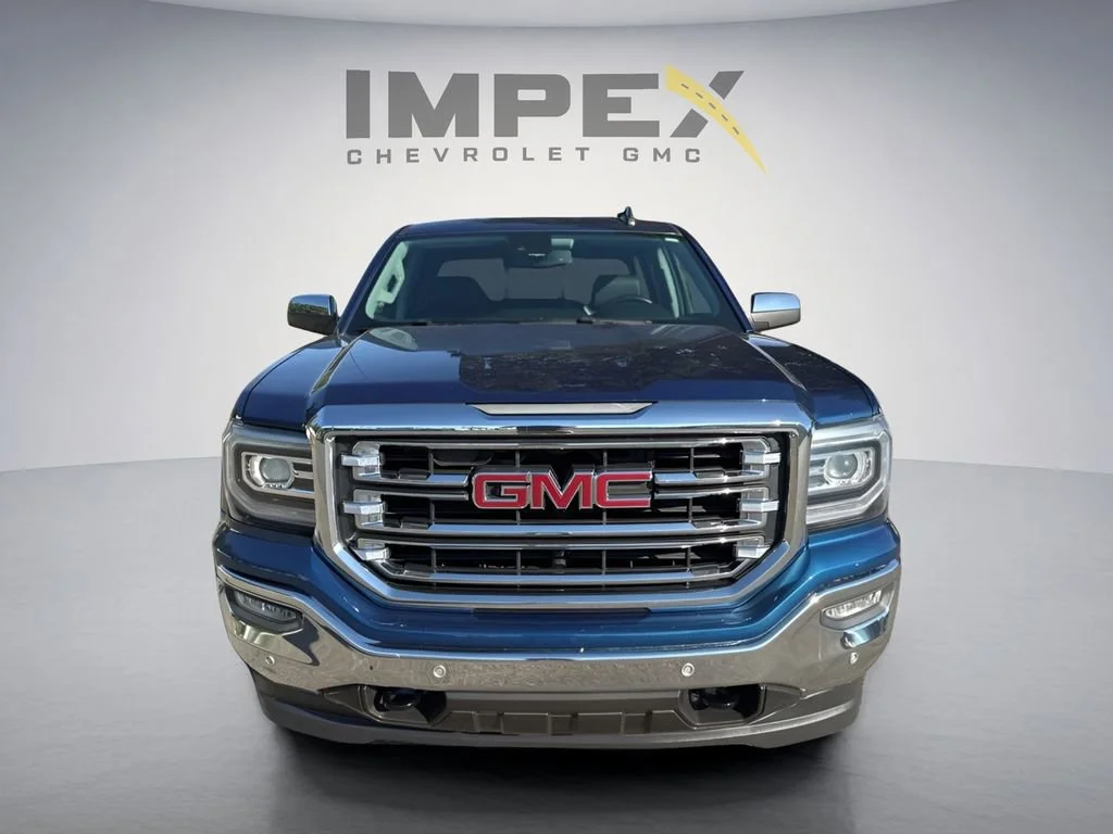 Used 2017 STONE BLUE METALLIC GMC SLT image 8
