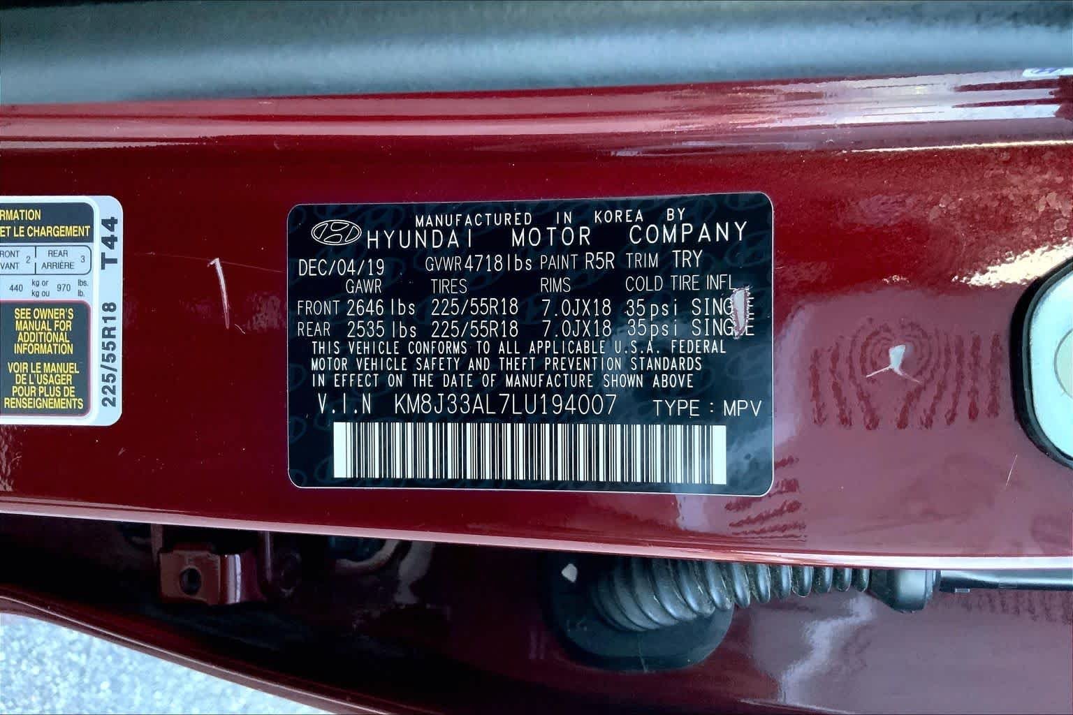 Used 2020 Gemstone Red Hyundai SEL image 29