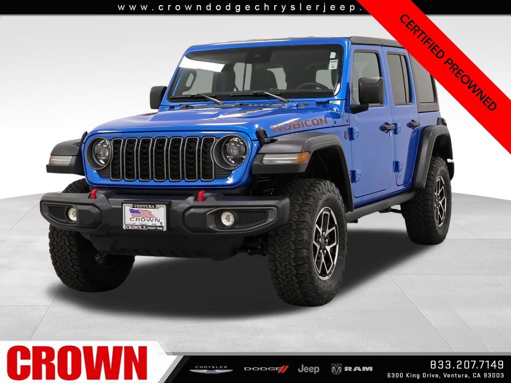 Certified Used 2025 Blue Jeep Rubicon image 3
