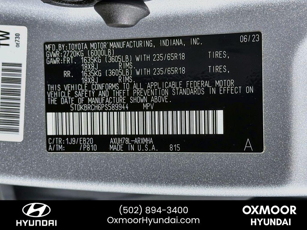 Used 2023 Celestial Silver Metallic Toyota Hybrid XLE image 33